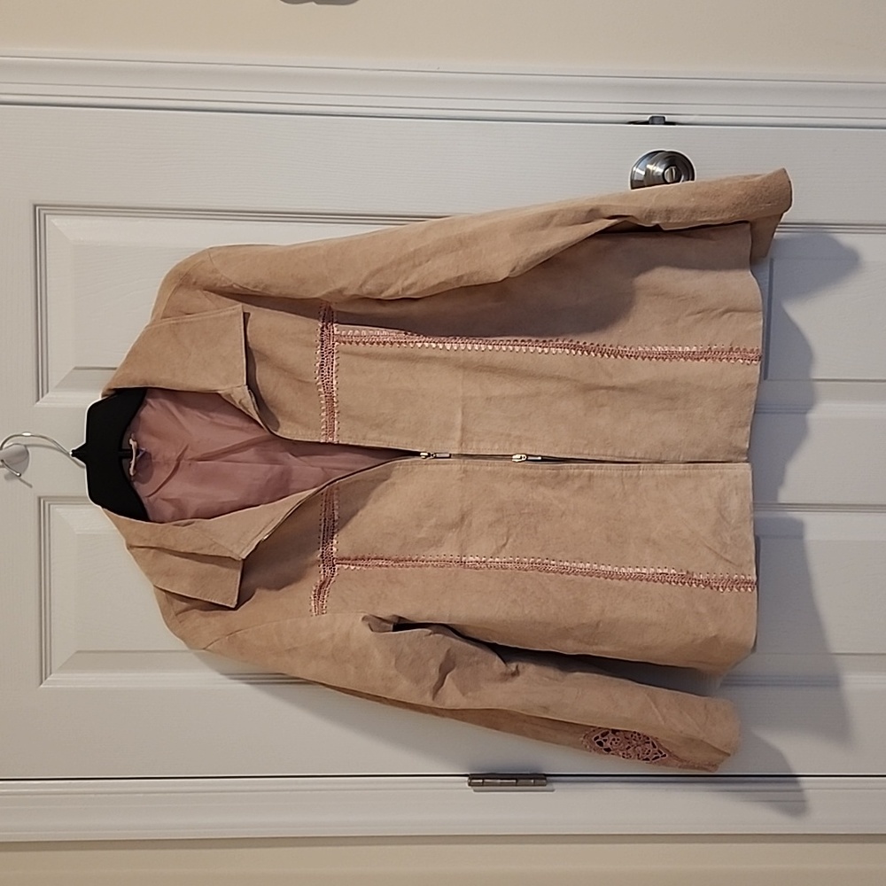 Leather jacket, pink